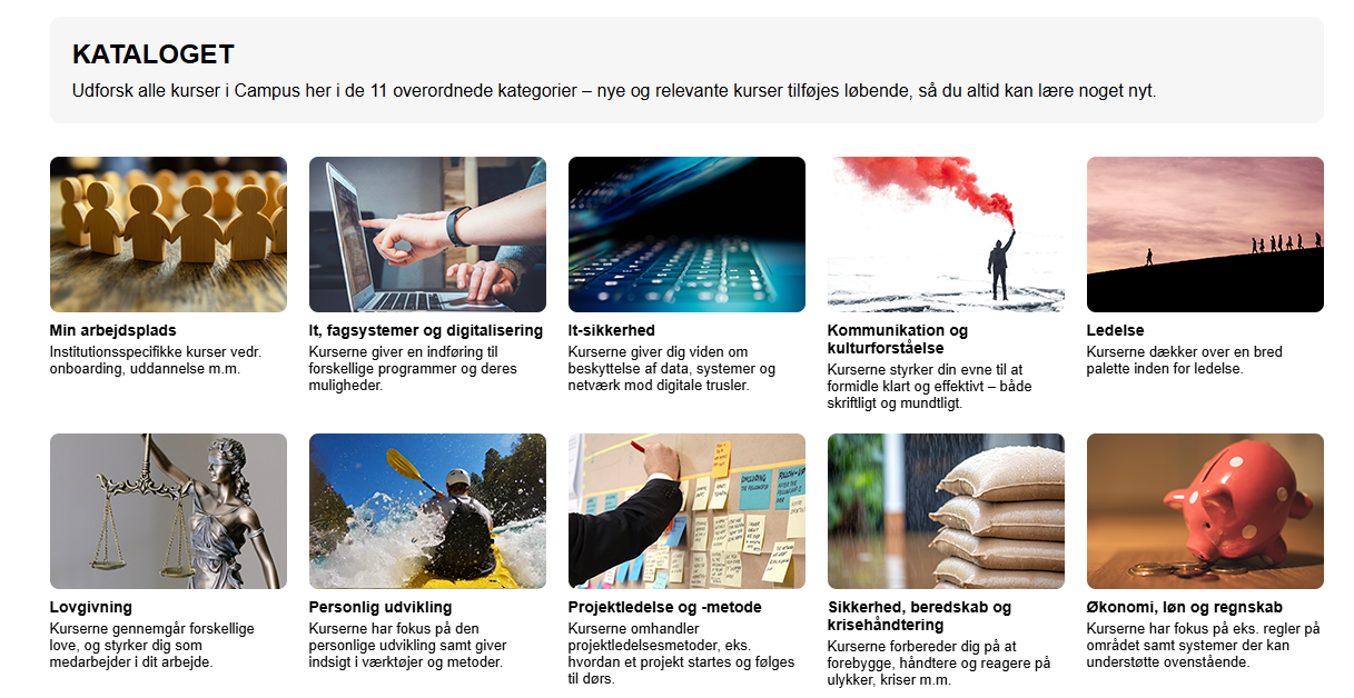 Billede af kataloget i Campus