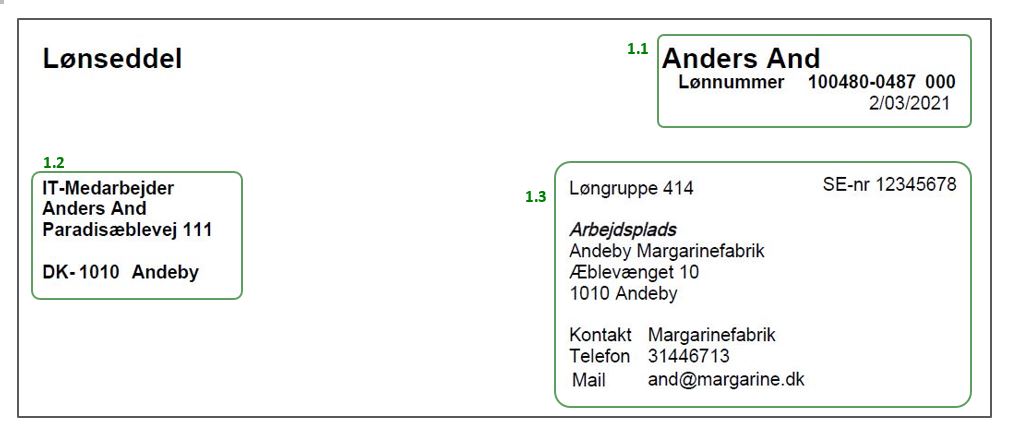 Lønseddelsoplysninger